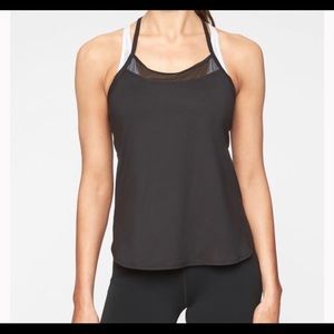 NWT Athleta strappy black chi tank